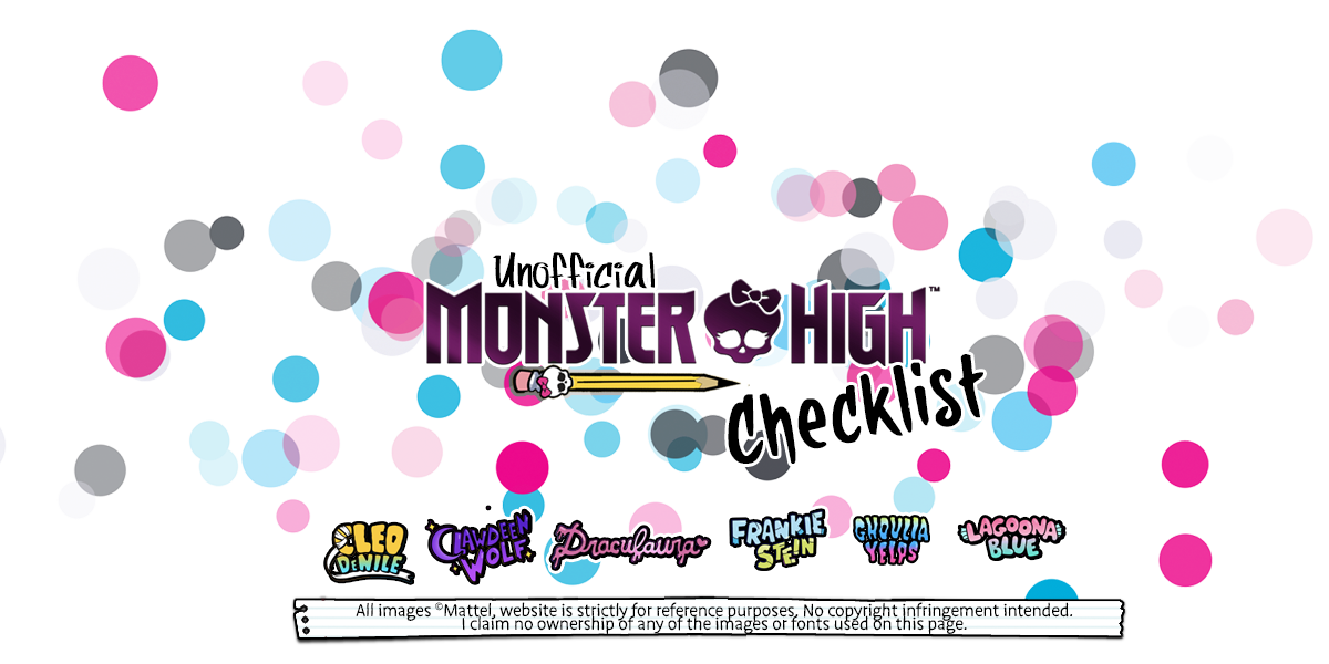 Unofficial Monster High Checklist