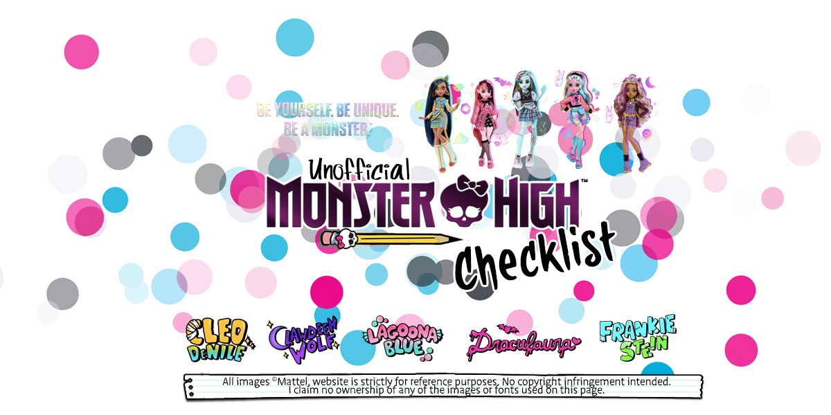 Unofficial Monster High Checklist
